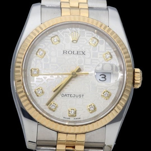 Montre Rolex Montre Date Just 36 58 Facettes MT45933