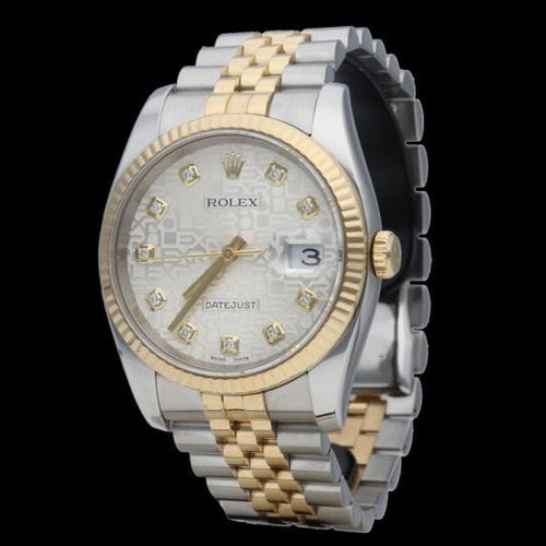 Montre Rolex Montre Date Just 36 58 Facettes MT45933