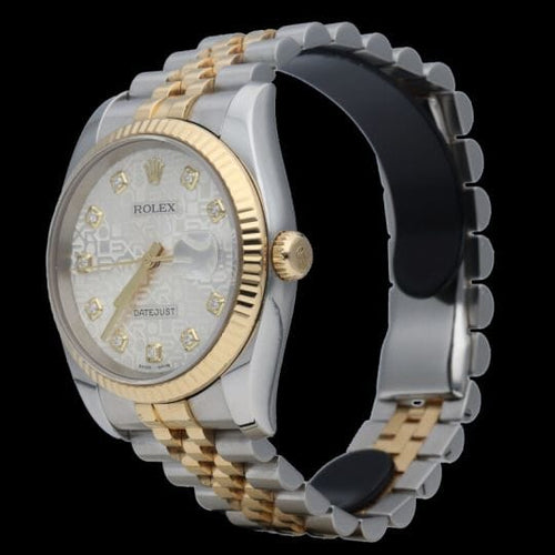 Montre Rolex Montre Date Just 36 58 Facettes MT45933