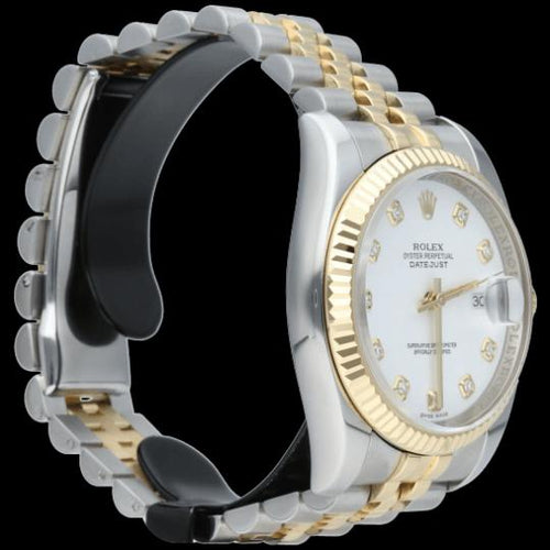 Montre Rolex Montre Date Just 36 58 Facettes MT45935