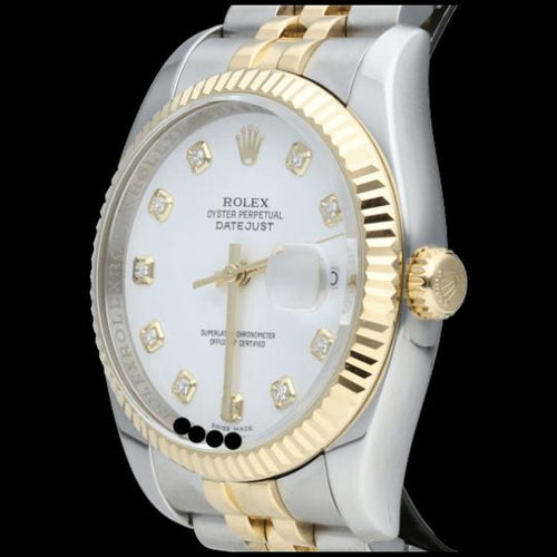 Montre Rolex Montre Date Just 36 58 Facettes MT45935