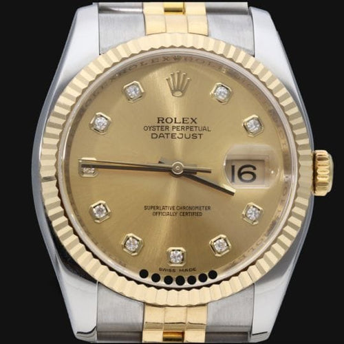 Montre Rolex Montre Date Just 36 58 Facettes MT45934