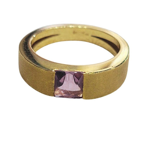 Bague 58 Bague - Améthyste en or jaune 18k 58 Facettes T22