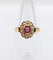 Bague 50 Bague marguerite ancienne en or rose 18k, pierre violette et perles 58 Facettes A06752