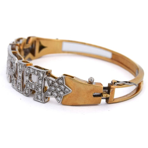 Bracelet Bracelet en or 18 kt avec diamants 58 Facettes BR106 (05149)