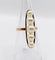 Bague 52 Bague marquise XXL vintage en or rose 18k et perles de culture 58 Facettes A06757