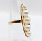 Bague 52 Bague marquise XXL vintage en or rose 18k et perles de culture 58 Facettes A06757