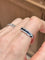Bague 53 Bague en or blanc 18K avec saphirs et diamants 58 Facettes 240