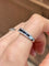 Bague 53 Bague en or blanc 18K avec saphirs et diamants 58 Facettes 240
