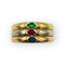 Bague 54 Bague triple anneau 3 ors 750 sertie émeraude, rubis et saphir 58 Facettes 149066374