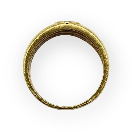 Bague 54 Bague triple anneau 3 ors 750 sertie émeraude, rubis et saphir 58 Facettes 149066374