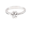 Bague 53 Bague solitaire diamant 0,16 ct en or blanc 18K 58 Facettes 159/24E