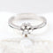 Bague 53 Bague solitaire diamant 0,16 ct en or blanc 18K 58 Facettes 159/24E