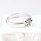Bague 53 Bague solitaire diamant 0,16 ct en or blanc 18K 58 Facettes 159/24E