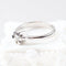 Bague 53 Bague solitaire diamant 0,16 ct en or blanc 18K 58 Facettes 159/24E