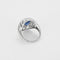 Bague 48 Bague Art déco en platine avec saphir de Ceylan 3,42 ct et diamants 58 Facettes CAN1600X3-1