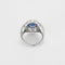 Bague 48 Bague Art déco en platine avec saphir de Ceylan 3,42 ct et diamants 58 Facettes CAN1600X3-1