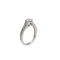 Bague 47 Solitaire Diamant 0,36 ct G-VS – Épaulé 0,15 ct G-VS – Or Gris 18k – Taille 47 58 Facettes FB11437