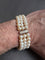 Bracelet Bracelet 3 rangs de perles de culture Akoya, fermoir en or 18K, 19 cm 58 Facettes 933