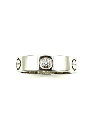 Bague 60 Cartier Love Classique - Bague en or blanc et diamants 58 Facettes CARTIER Bague