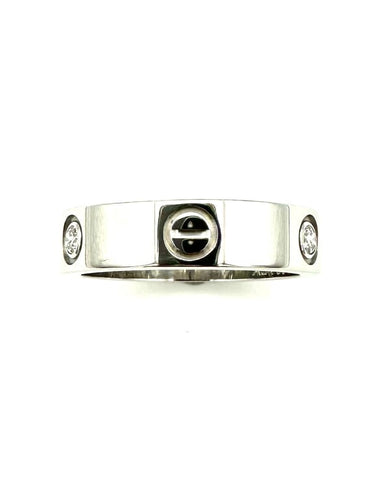 Bague 60 Cartier Love Classique - Bague en or blanc et diamants 58 Facettes CARTIER Bague