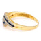 Bague 59.5 Bague croisée en or jaune 18k avec saphirs et diamants 58 Facettes FB610210BE274ACFA68CF8312CF6E9D0