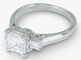 Bague 50 Bague entourage en or blanc 14 ct avec diamants 1,21 ct et certificat HRD 58 Facettes J250000016695