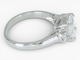 Bague 50 Bague entourage en or blanc 14 ct avec diamants 1,21 ct et certificat HRD 58 Facettes J250000016695