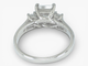 Bague 50 Bague entourage en or blanc 14 ct avec diamants 1,21 ct et certificat HRD 58 Facettes J250000016695