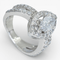 Bague 53 HRD - Bague entourage en or blanc 14 ct et diamants 2,03 ct 58 Facettes J260000016651