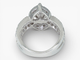 Bague 53 HRD - Bague entourage en or blanc 14 ct et diamants 2,03 ct 58 Facettes J260000016651