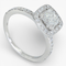 Bague 50 Bague entourage en or blanc 14 ct avec diamants 1,33 ct 58 Facettes IGI 3904104461, GIA 2151800313