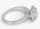 Bague 50 Bague entourage en or blanc 14 ct avec diamants 1,33 ct 58 Facettes IGI 3904104461, GIA 2151800313