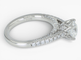 Bague 51 HRD - Bague entourage en or blanc 14 kt et diamants 1,60 ct 58 Facettes J260000040069