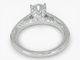 Bague 51 HRD - Bague entourage en or blanc 14 kt et diamants 1,60 ct 58 Facettes J260000040069