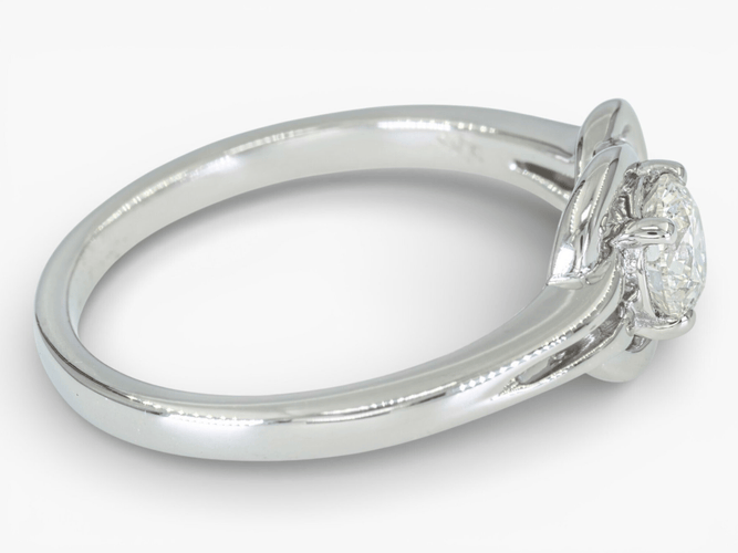 Bague 57 Bague nœud en or blanc 14 ct avec diamants 0,61 ct 58 Facettes 18J3352125