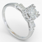 Bague 53 Bague entourage vintage en or blanc 14 ct et diamants 0,58 ct HRD 58 Facettes J250000016695