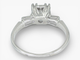 Bague 53 Bague entourage vintage en or blanc 14 ct et diamants 0,58 ct HRD 58 Facettes J250000016695