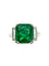 Bague 51 Bague en platine 950 avec émeraude colombienne 3,25 ct et diamants 58 Facettes BG EME