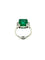 Bague 51 Bague en platine 950 avec émeraude colombienne 3,25 ct et diamants 58 Facettes BG EME