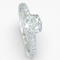 Bague 51 Bague entourage - Or blanc 14 ct et diamants 1,30 ct, HRD 58 Facettes J260000040072