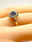 Bague 50 Bague marguerite en or jaune 18 carats avec saphir et diamants 58 Facettes AB682