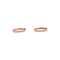 Boucles d'oreilles Paire de petites créoles en or rose, diamants. 58 Facettes 35460