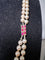 Collier Collier double rang de perles Akoya avec fermoir en or jaune, grenats et diamants 58 Facettes 933