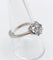 Bague 60 Bague solitaire vintage en or blanc 14k avec diamant 1,35 ct 58 Facettes A06768