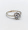 Bague 60 Bague solitaire vintage en or blanc 14k avec diamant 1,35 ct 58 Facettes A06768