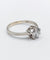 Bague 60 Bague solitaire vintage en or blanc 14k avec diamant 1,35 ct 58 Facettes A06768