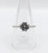 Bague 60 Bague solitaire vintage en or blanc 14k avec diamant 1,35 ct 58 Facettes A06768