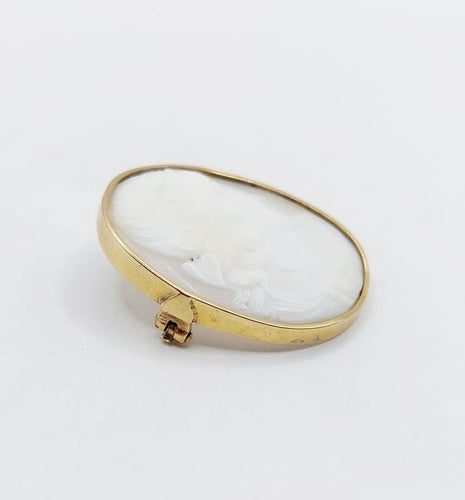 Broche Broche antique - Camée sur coquille en or 18k (circa 1920) 58 Facettes A06769