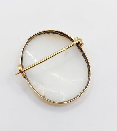 Broche Broche antique - Camée sur coquille en or 18k (circa 1920) 58 Facettes A06769